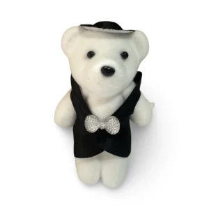 Elbiseli Damat Strafor Ayıcık 12CM 10'lu paket